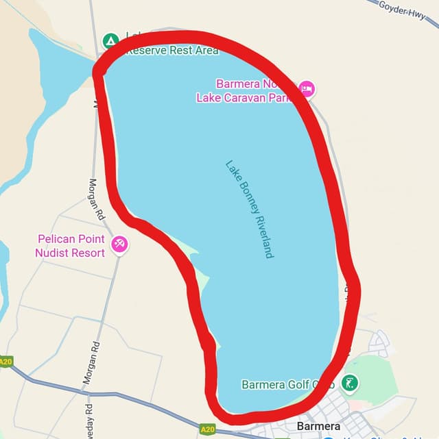 Lake Bonney Fishing Zones Map